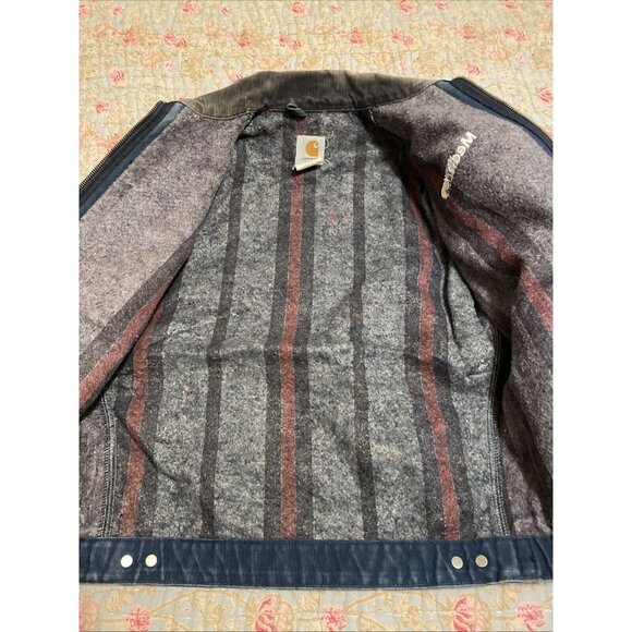 carhartt detroit jacket Jo1 Navy Size Medium - Picture 10 of 10